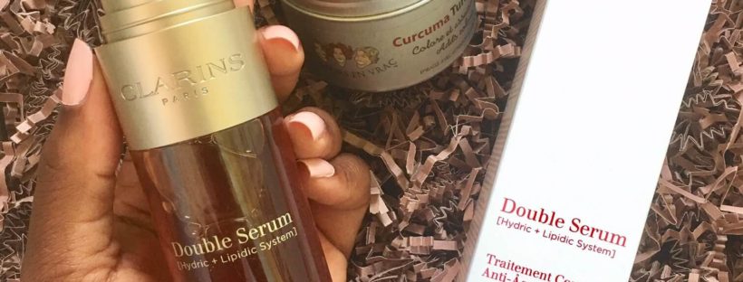 beauty serum bottle Clarins