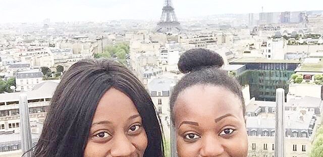 2 person at Eiffel Tower