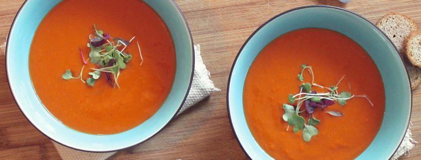 Soup in bowls