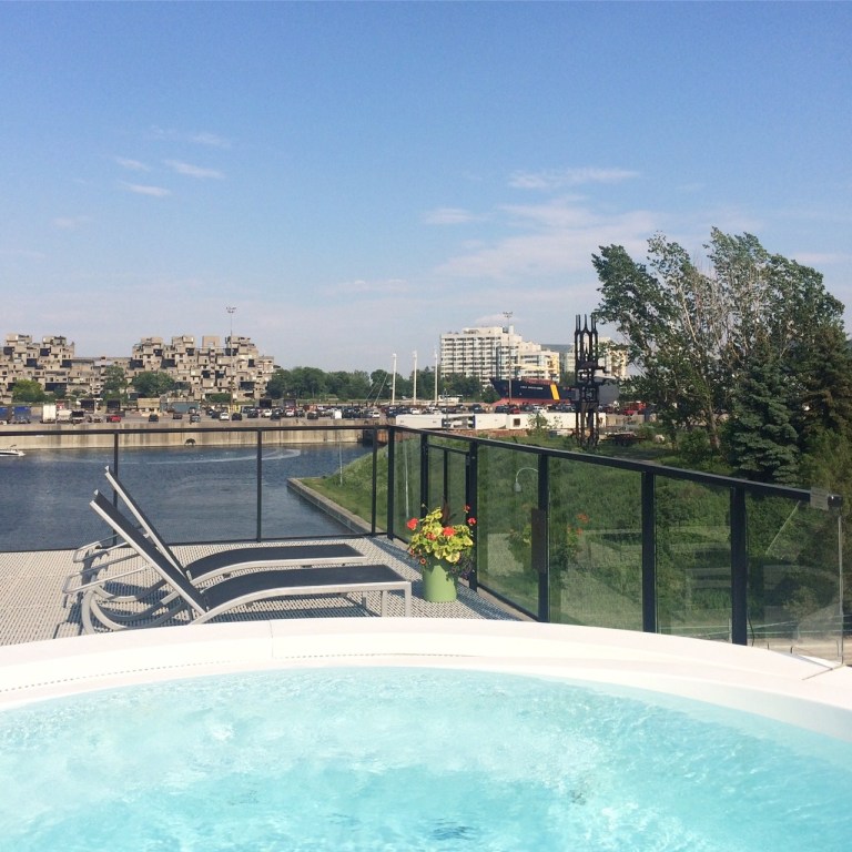 blue sky, water